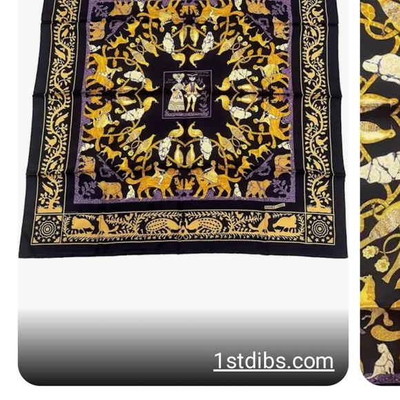 🥳HP🥳Hermes Early American Scarf **Vintage** - Picture 8 of 9